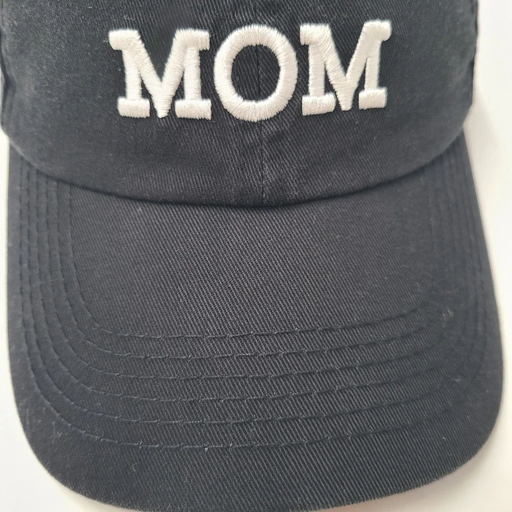 Women Mom MILF Hat Strapback Open‎ Road Black White Logo Funny Joke Humor Casual